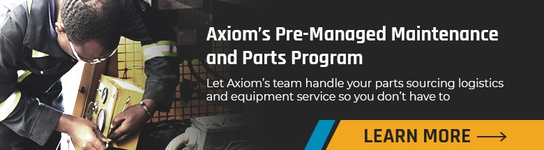Learn More About Axiom's Managed Maintenance and Parts Program