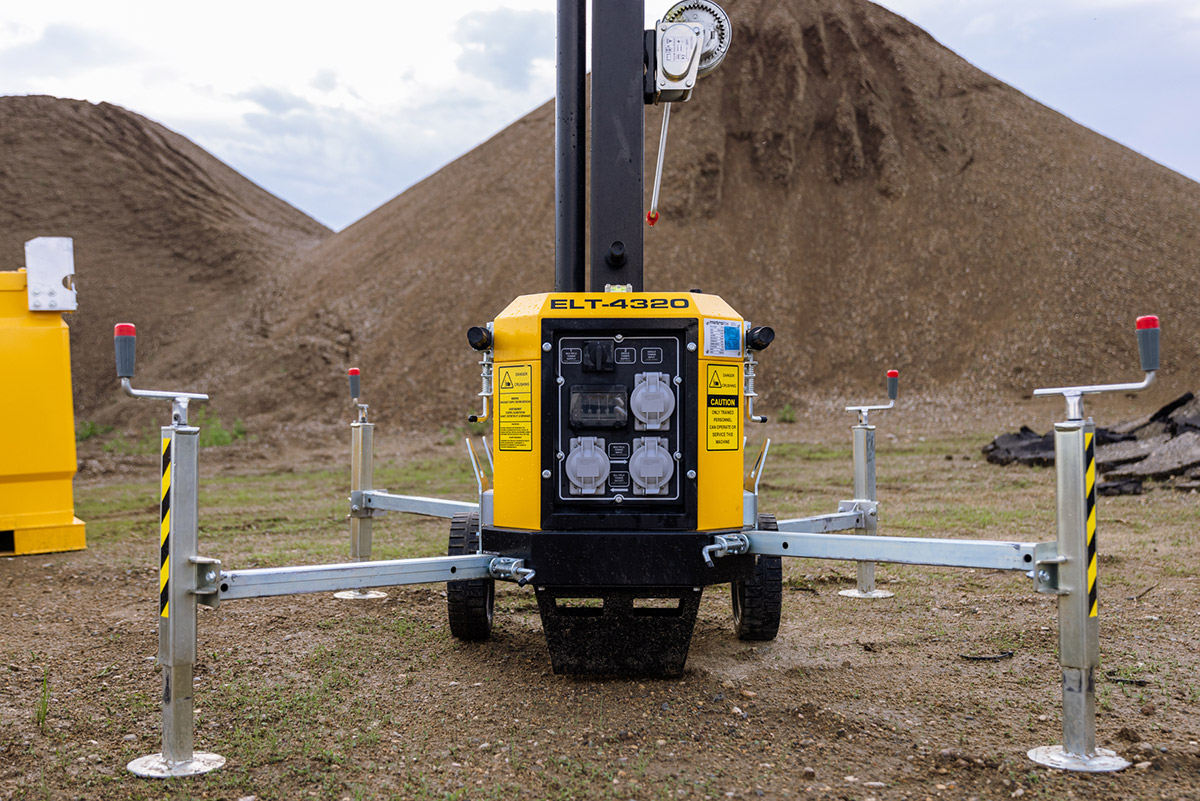 axiom light tower on site