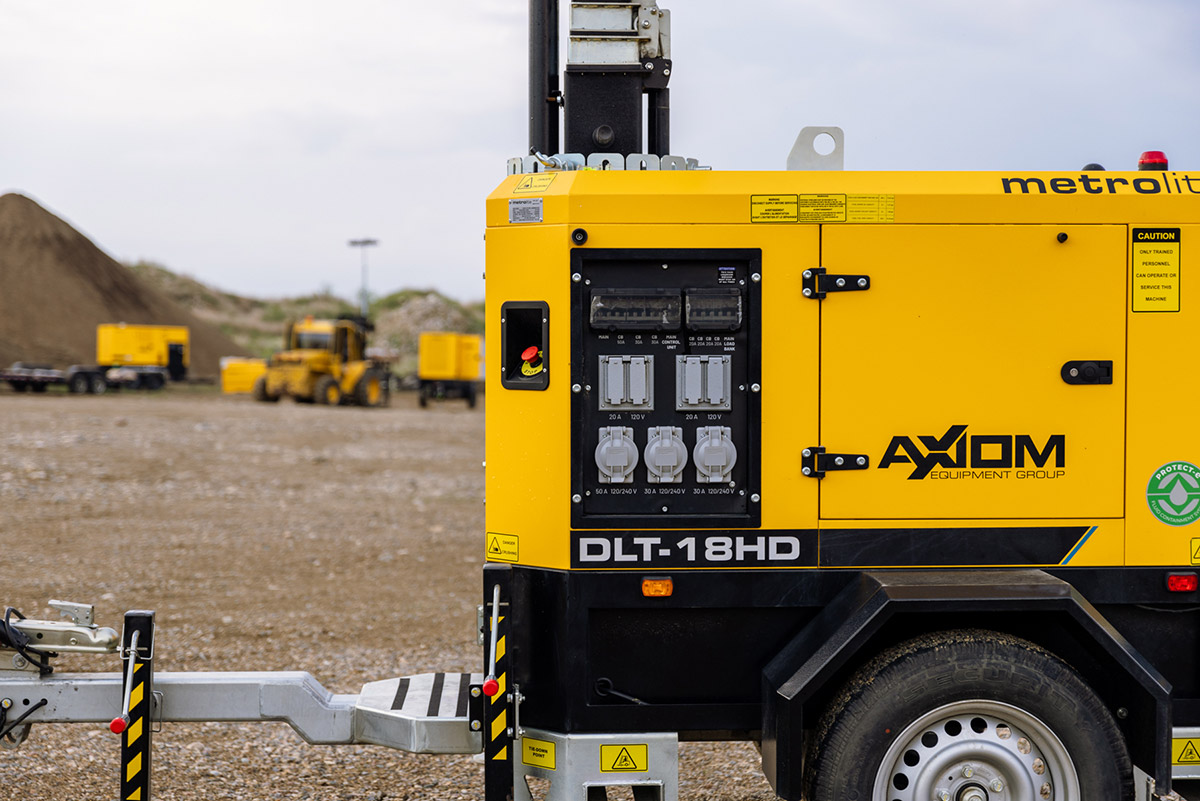 axiom light tower on site