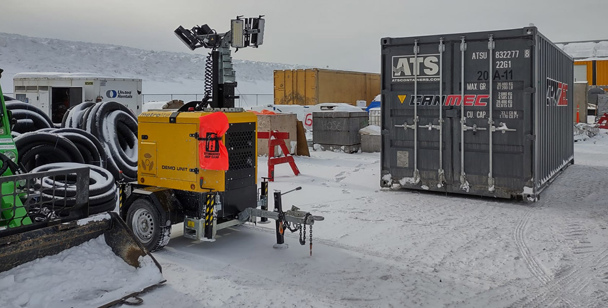 axiom light tower on site